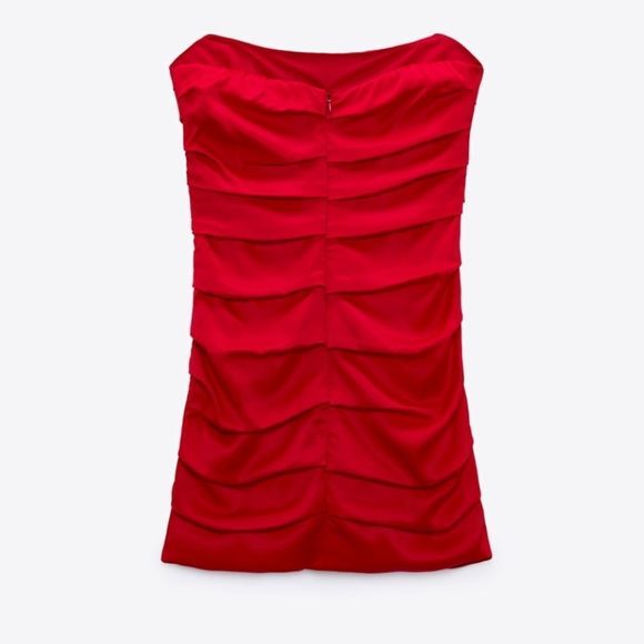 ZARA SHORT RUCHING DRESS - Picture 6 of 9